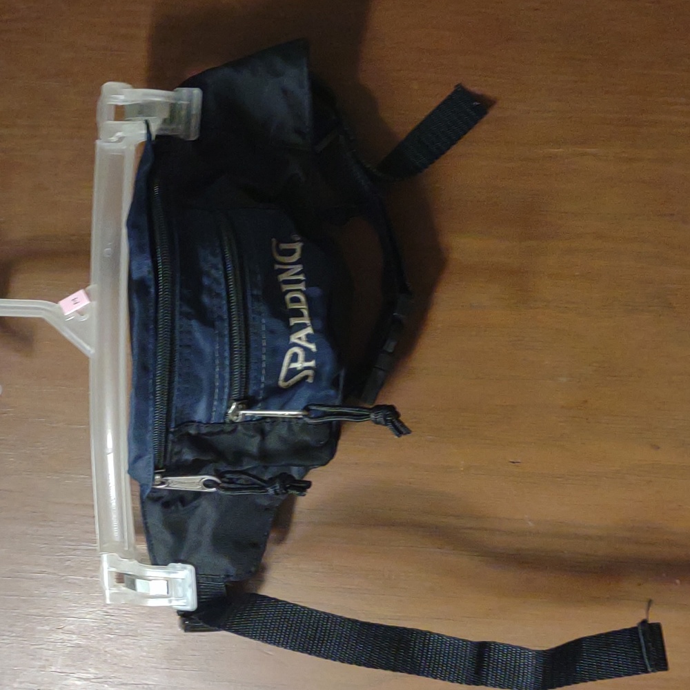 Vintage Spalding fanny pack 90s Y2K basketball athletic travel adult s/m sm med